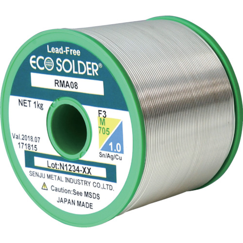 RMA08 F3 M705 0.4 D250G千住金属 生态解算器 RMA08 F3 M705 0.4毫米 250g卷