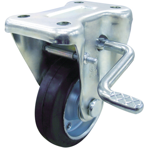 用户 带工业用脚轮S固定车 130径橡胶车轮